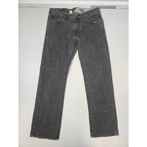 Volcom Kinkade Classic Straight Fit Jeans Mens 33 Faded Black Denim Pants